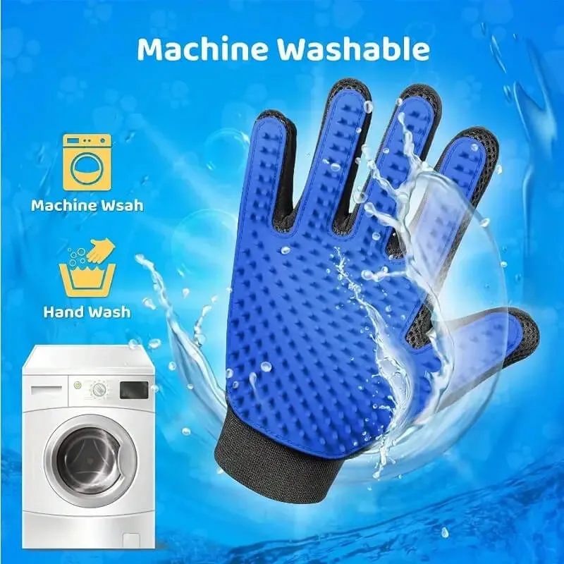 1 Pair Hair Remover Pet Dog Cat Grooming Gloves