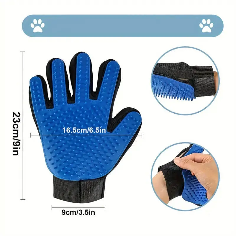 1 Pair Hair Remover Pet Dog Cat Grooming Gloves