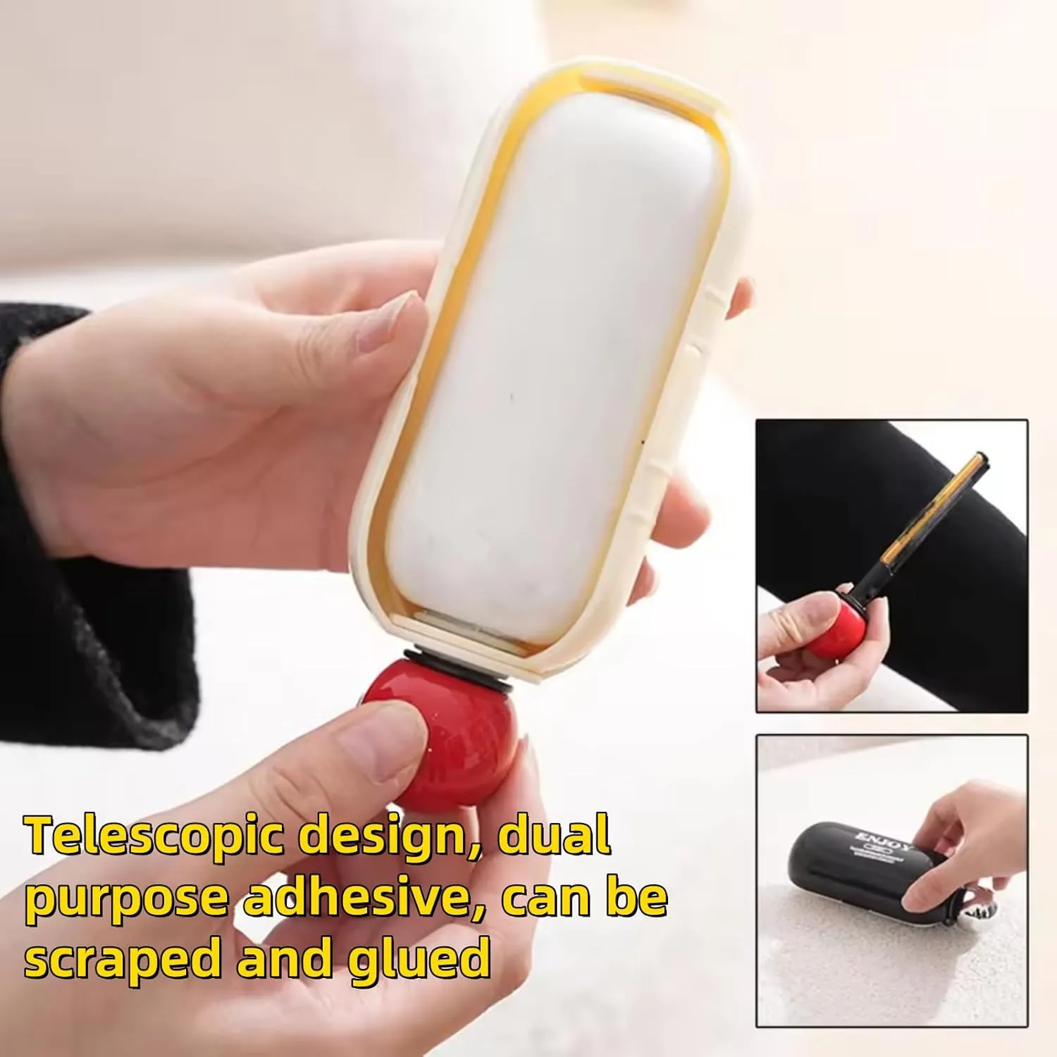 2In1 Reusable Lint Roller for Pet Hair  Washable Sticky Roller for Clothes, Portable & Super Sticky Lint Roller Ball for Dust & Plush Hair  Ideal for Home & Travel (Style 3 1Pcs/Set)