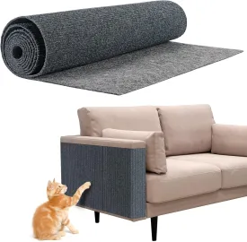 79 * 20 in Cat Scratch Pads Mat Carpet Protector,Easy-Cut Pets Scratch Carpet for Floor Doorway Porch,DIY Floor Mat Prevent Carpets from Scratching or Wearing,6.56ft Cat Pad with Free Sticker
