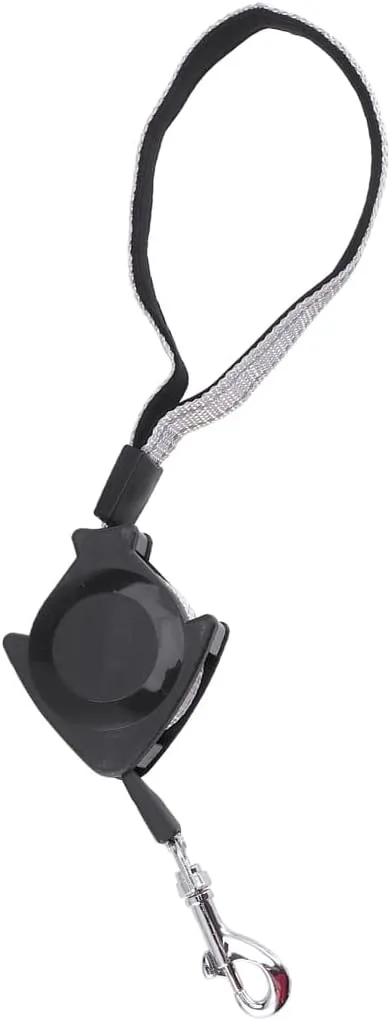 Alipis Automatic Retractable Dog Leash - Hands-Free Dog Walking Leash, Telescopic Traction Rope Belt for Running, Jogging, Hiking (Black)