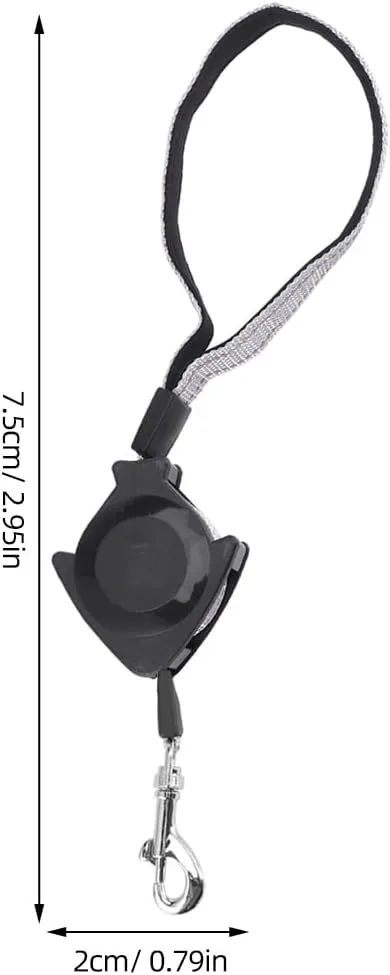 Alipis Automatic Retractable Dog Leash - Hands-Free Dog Walking Leash, Telescopic Traction Rope Belt for Running, Jogging, Hiking (Black)