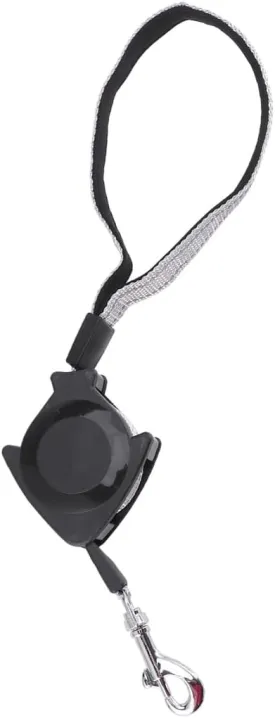Alipis Automatic Retractable Dog Leash - Hands-Free Dog Walking Leash, Telescopic Traction Rope Belt for Running, Jogging, Hiking (Black)