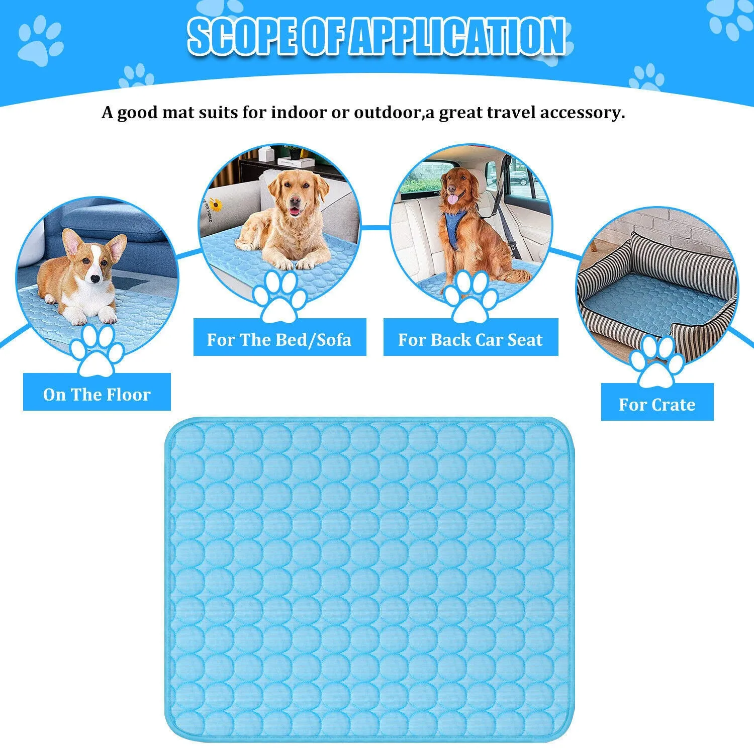 Breathable Summer Cooling Mat for Dogs and Cats