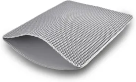 Cat Litter Mat, EVA Honeycomb Double Layer, Waterproof, Non-Slip, Easy to Clean, Scatter Control, Soft on Paws, Large Cat Litter Box Mat, Kitty Litter Trapping Mat