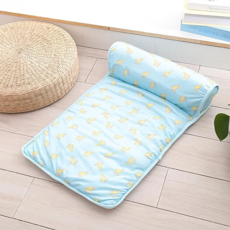 Cool Paws Chill Zone: Breathable Ice Silk Pet Mat For Ultimate Summer Comfort by Dog Hugs Cat