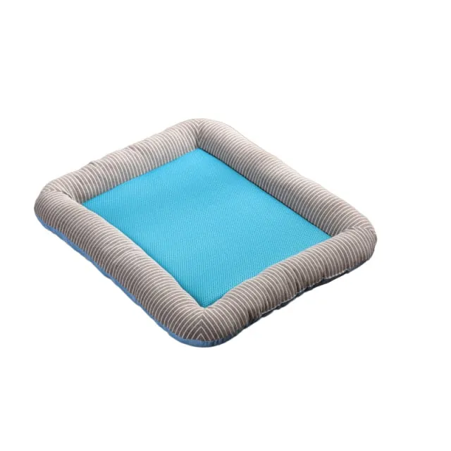 Cooling Mat Pet Ice Pad Teddy Mattress Pet Cool Mat Bed Cat Summer Keep Cool Ice Silk Cooling