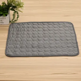 Dark Gray Circle Pattern Cooling' Dog & Cat Mat