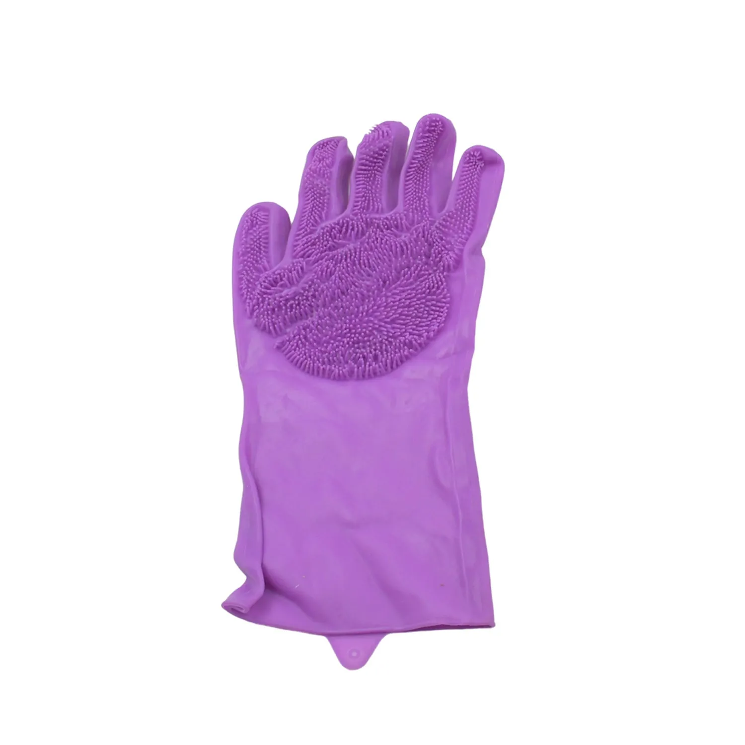 Dishwashing Gloves with Scrubber for Kitchen & Bathroom