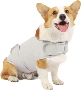 Dog Anxiety Jacket, Skin-Friendly Calming Shirt for Dogs- Dog Coat for Thunder, Fireworks and Separation - Keep Pet Calm Without Medicine & Training, Anti Anxiety Vest for Dogs (Light Grey, XL)