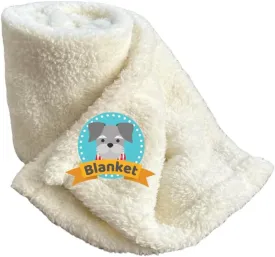 Dog Blankets Cat Blankets for Pets Puppy Washable Extra Soft Indoor Fleece Double Side Using Thick Fluffy Keep Warm Throw Bed Fabric 300 GSM Couch Protection (Cream, 24" x 32")
