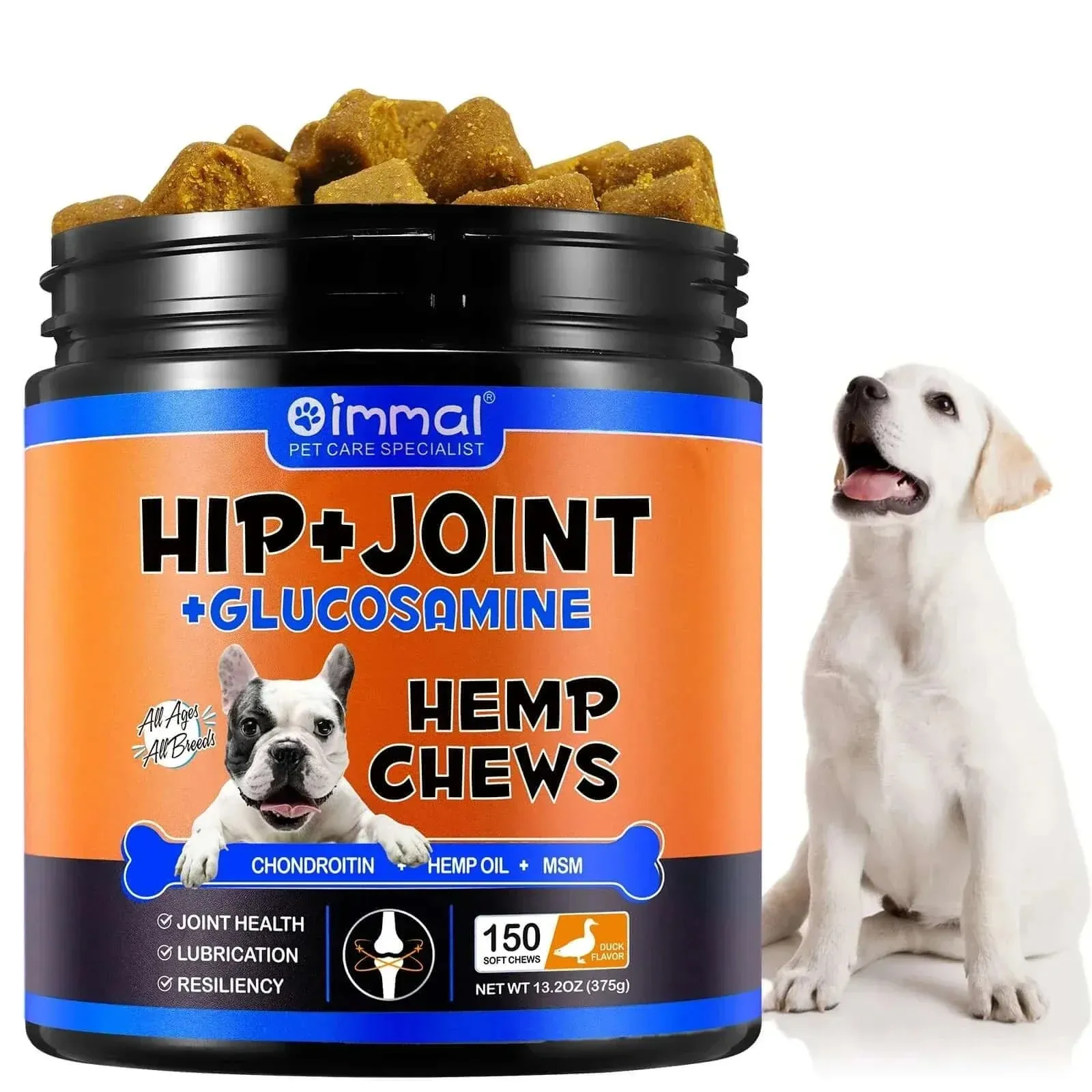Dogs Glucosamine Joint Pain Relief Treats Chondroitin MSM Supplement Health Mobility Support Chews
