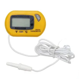 Eagletech Digital LCD Thermometer Suitable for Aquarium (Yellow)