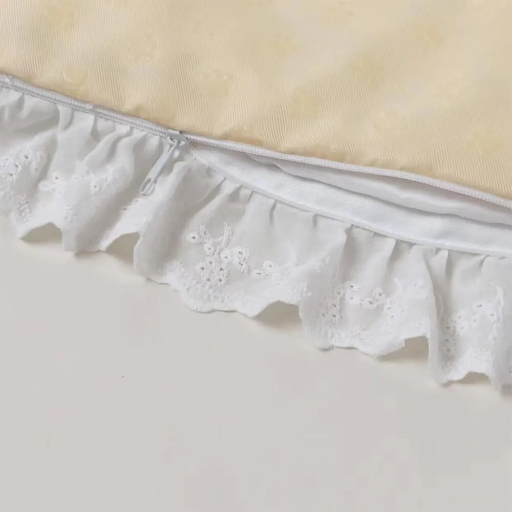 Floral Ice Silk Dog & Cat Cooling Mat Neck Support with Pillow
