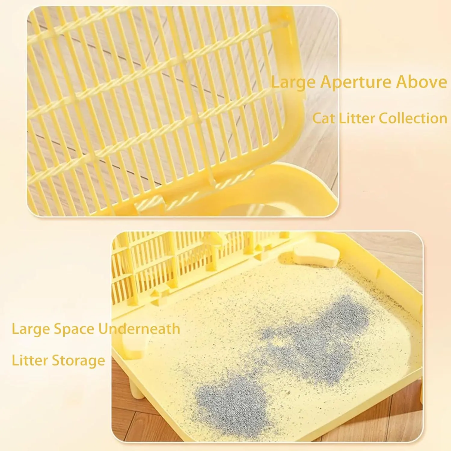 Greywaterproof Cat Mat, 19.69"X15.95"X3.54" Litter Box Mat, Easy Clean, Non-Slip, Urine-Proof Kitty Litter Catcher Mat