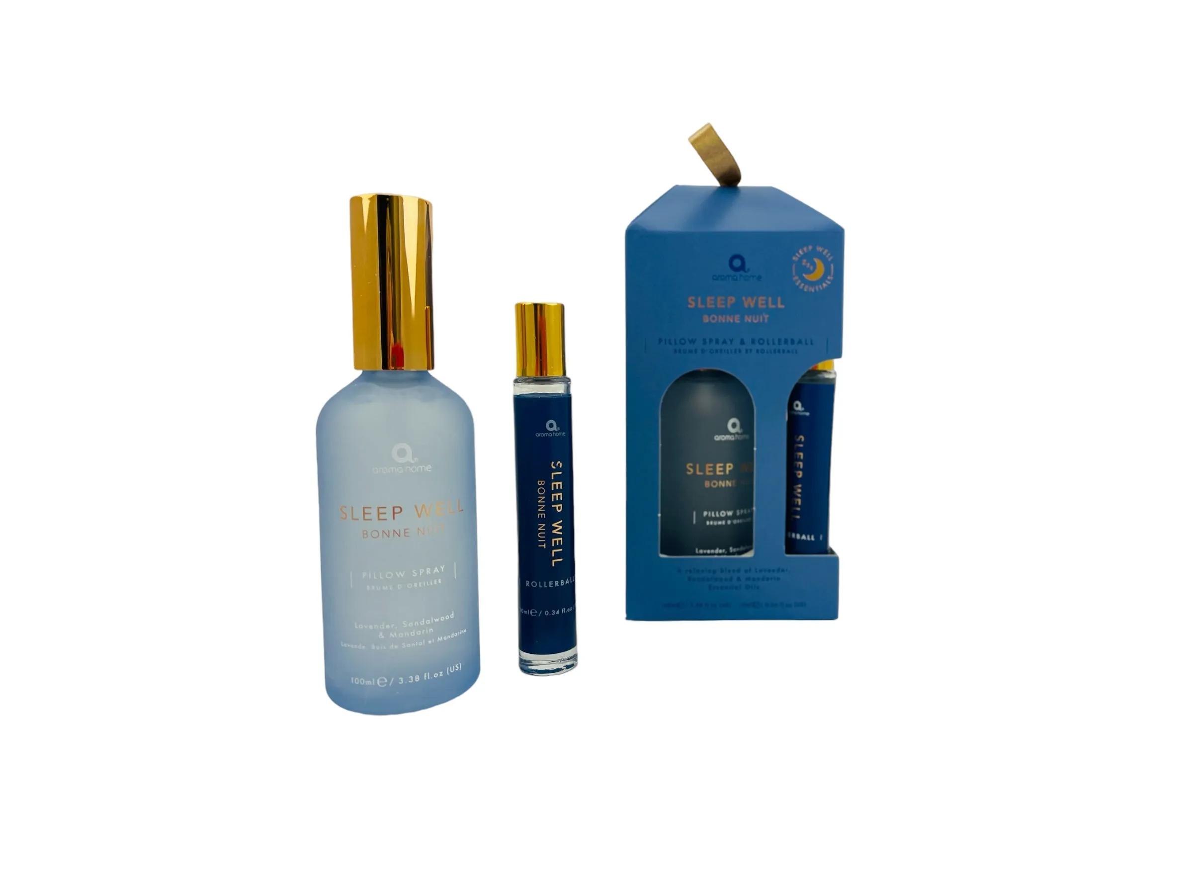 Home Sleep Well Set - Pillow Spray & Rollerball