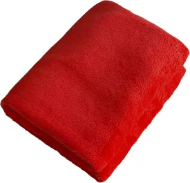 iMaylex Soft Puppy Flannel Fleece Blanket for Pet Dog Cat, Plush Microfiber, Cozy and Lightweight, Red, Pet, 19 x 27 inch (50 x 70 cm)