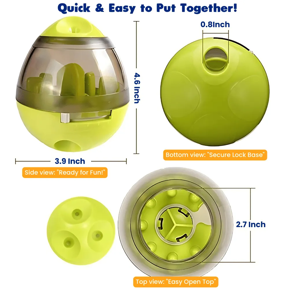 Interactive Treat Dispensing Tumbler Toy for Cats & Dogs