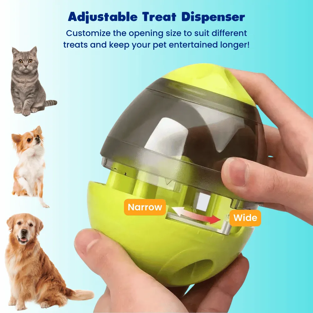 Interactive Treat Dispensing Tumbler Toy for Cats & Dogs
