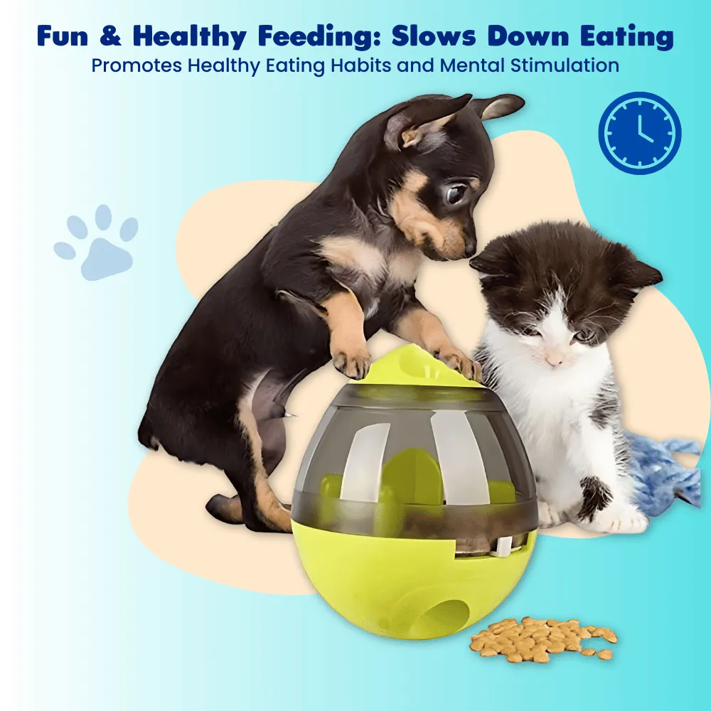 Interactive Treat Dispensing Tumbler Toy for Cats & Dogs