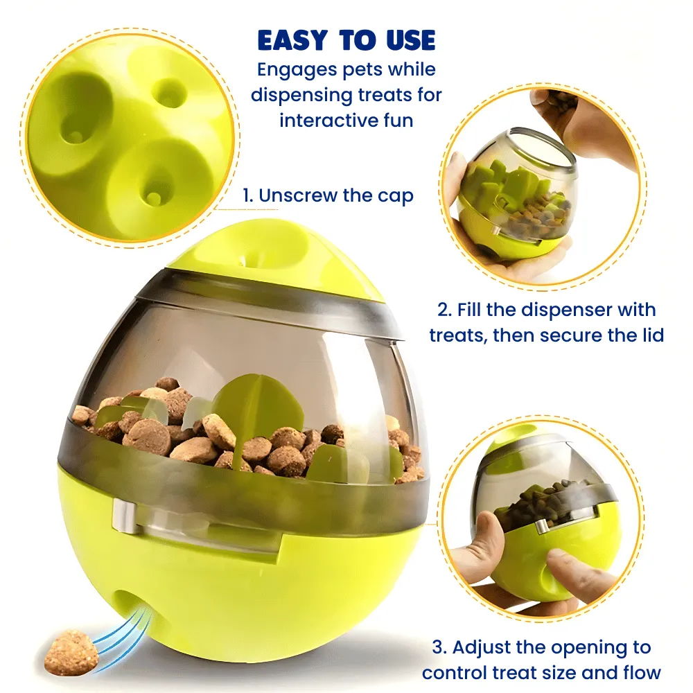 Interactive Treat Dispensing Tumbler Toy for Cats & Dogs