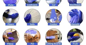 K Kudos Home Magic Silicone Cleaning Hand Gloves for Kitchen Dishwashing and Pet Grooming, Washing Dish, Car, Bathroom