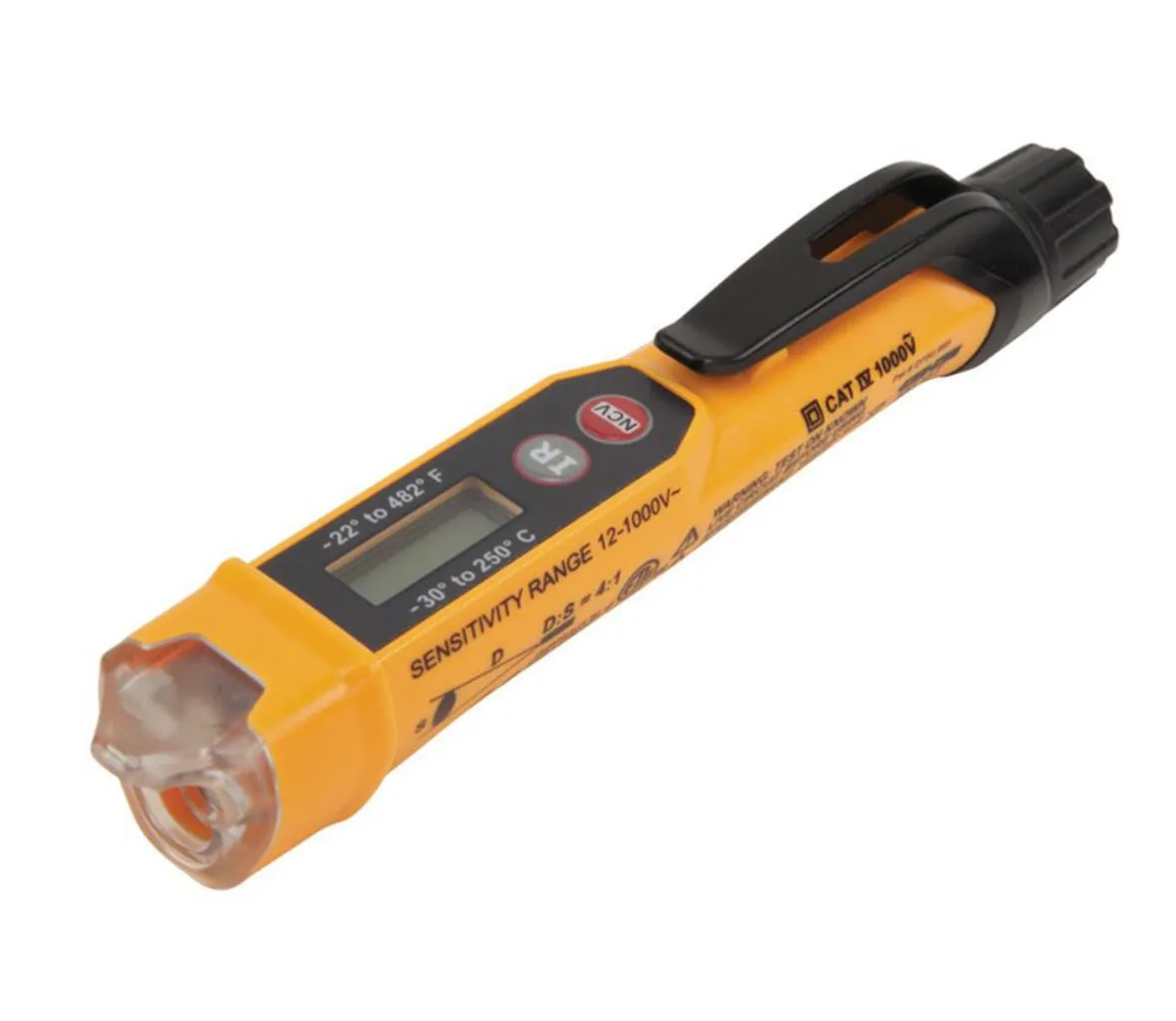 Klein Tools NCVT4IR Non-Contact Digital Voltage Tester, 12-1000 Volt