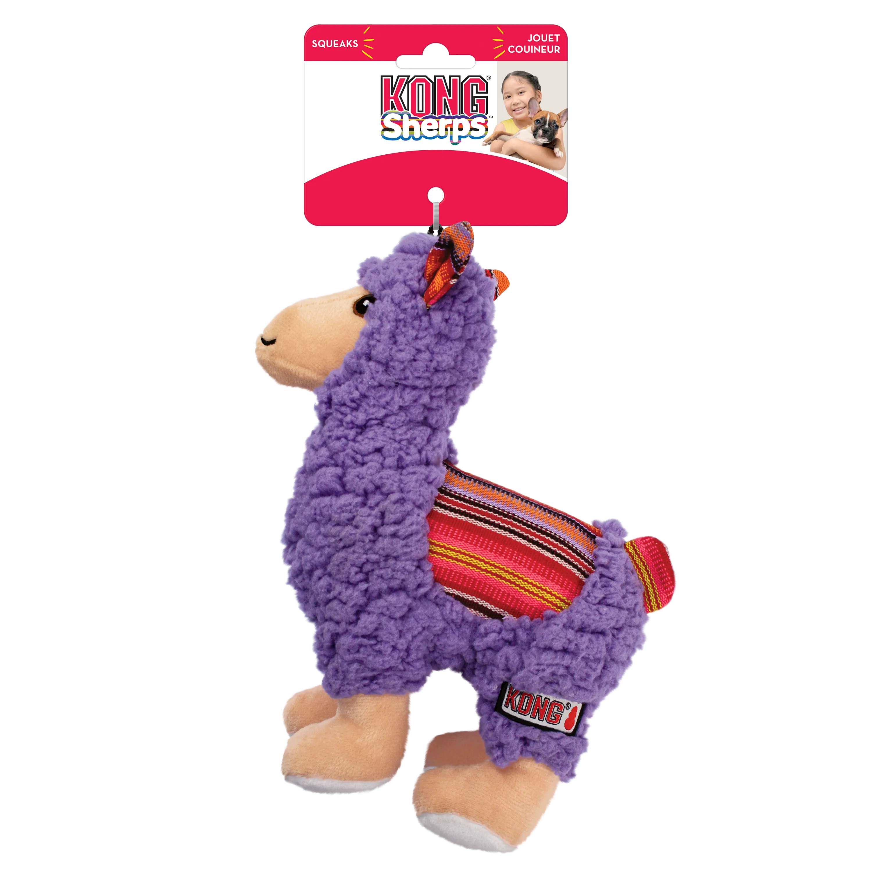 KONG Sherps Llama Dog Toy