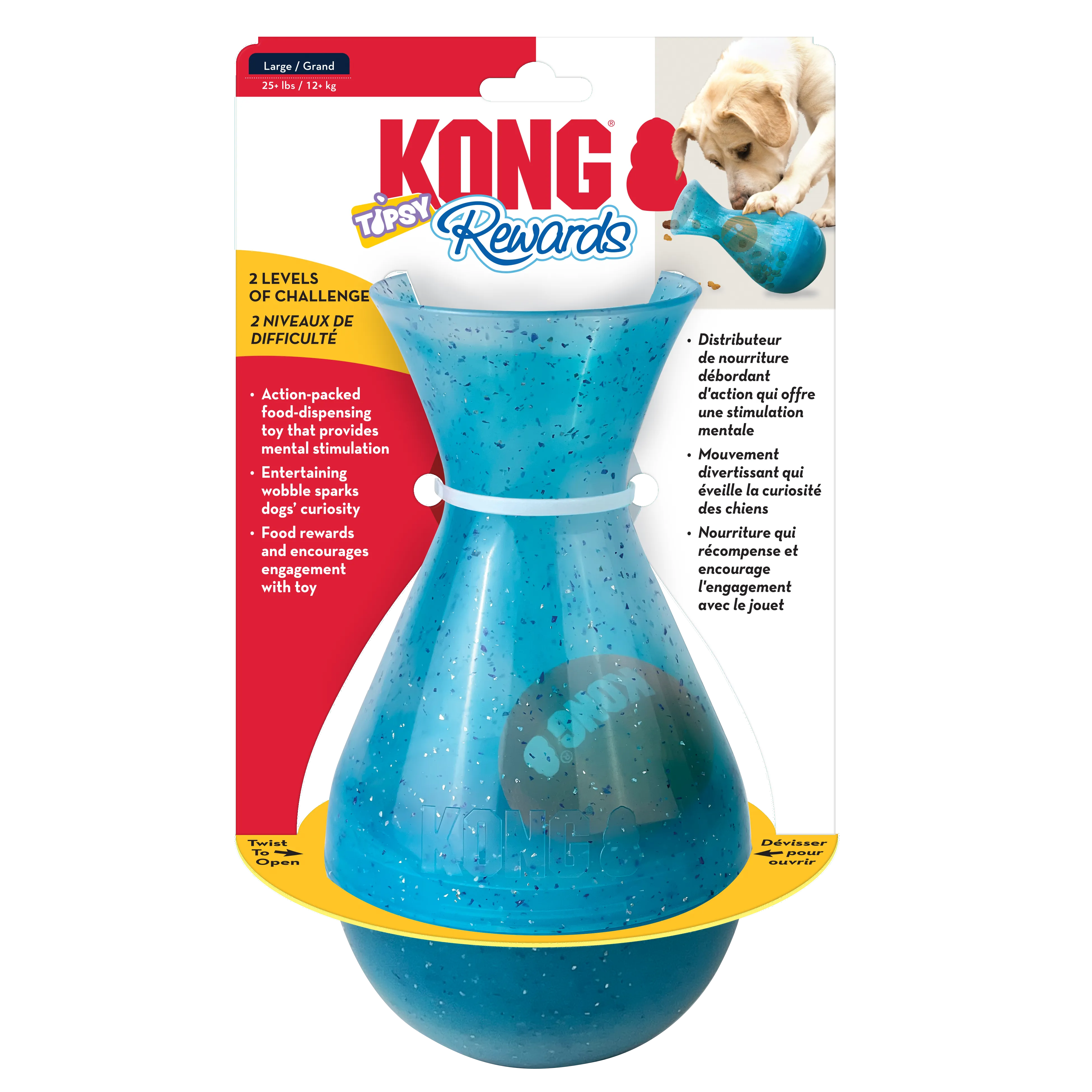 KONG Toughz Rewards Tipsy