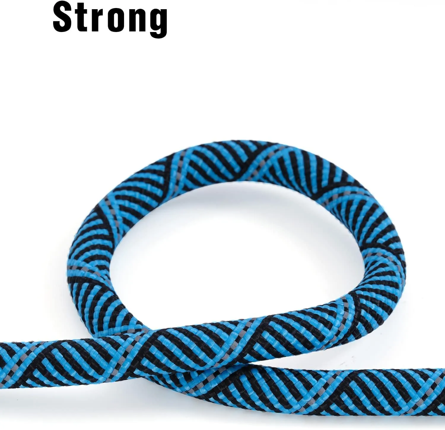 Long Dog Leash with Reflective Threads 15FT 20FT 30FT 50FT,Heavy Duty Bungee Dog Leashes for Small Medium Large Dogs,Shock Absorbing Training Leash for Walking,Hunting,Camping&Yard