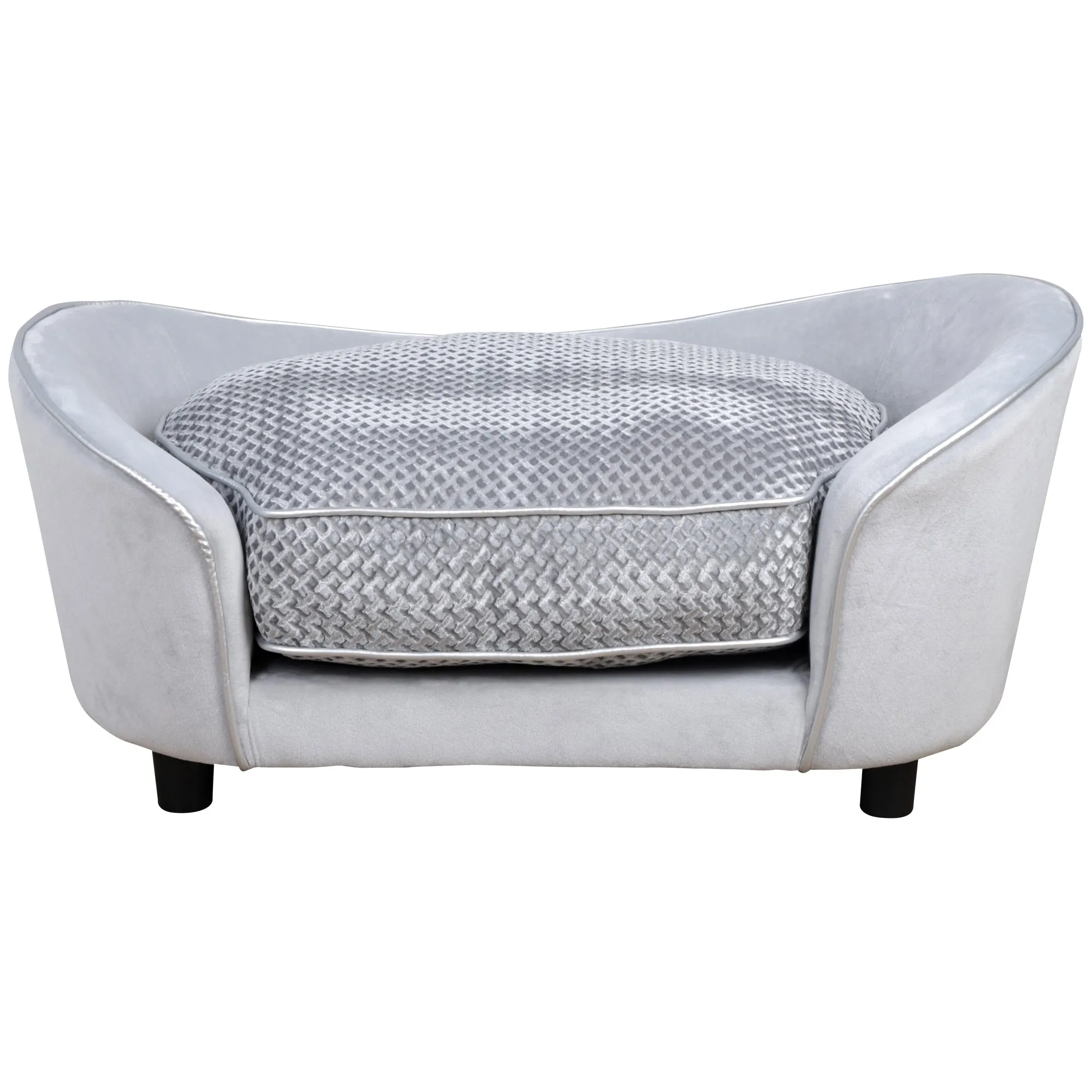 PawHut Dog Sofa Bed Pet Chair Kitten Couch Lounge w/ Cushion for XS S Dogs