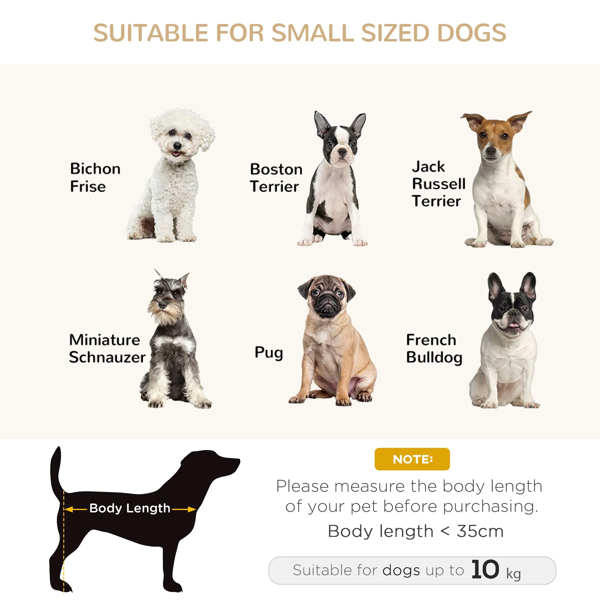 PawHut Dog Sofa Bed Pet Chair Kitten Couch Lounge w/ Cushion for XS S Dogs