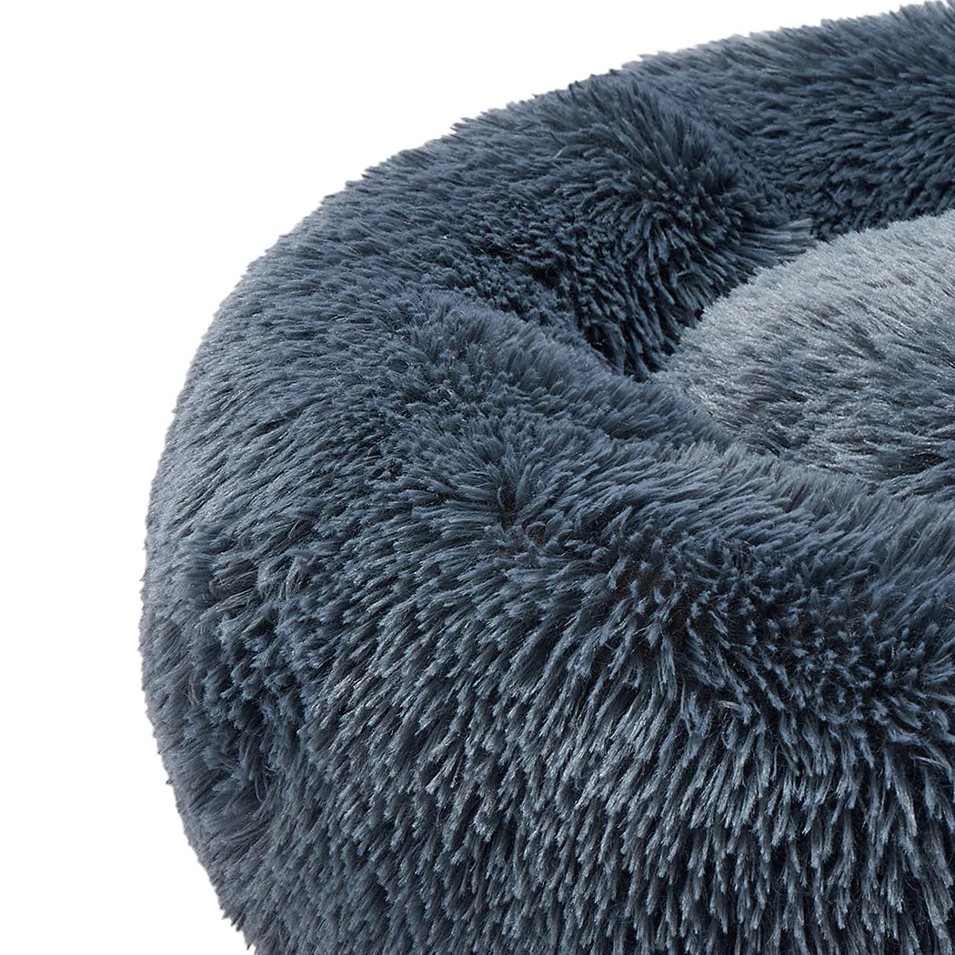 Pet Bed Cat Dog Donut Nest Calming Kennel Cave Deep Sleeping - Dark Grey 3XL