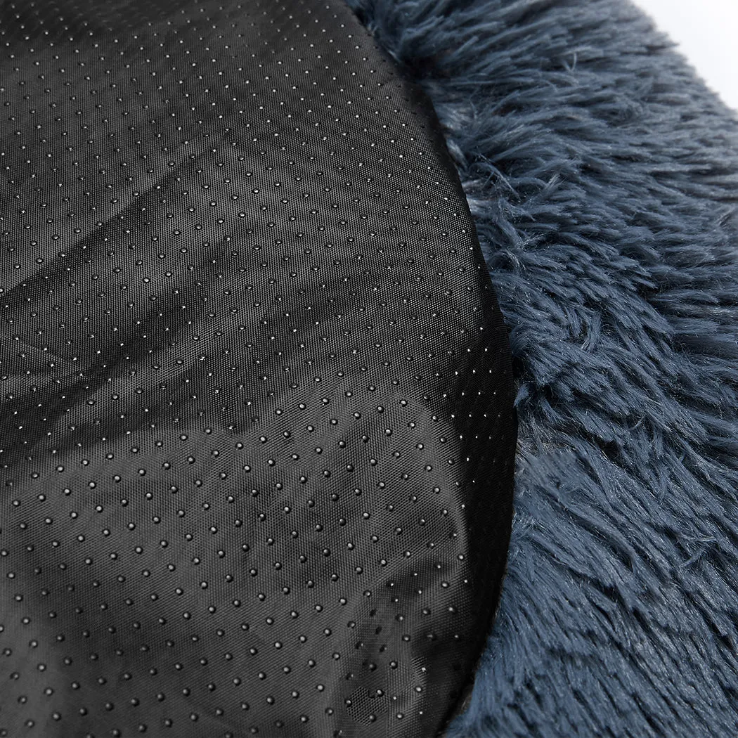 Pet Bed Cat Dog Donut Nest Calming Kennel Cave Deep Sleeping - Dark Grey 3XL