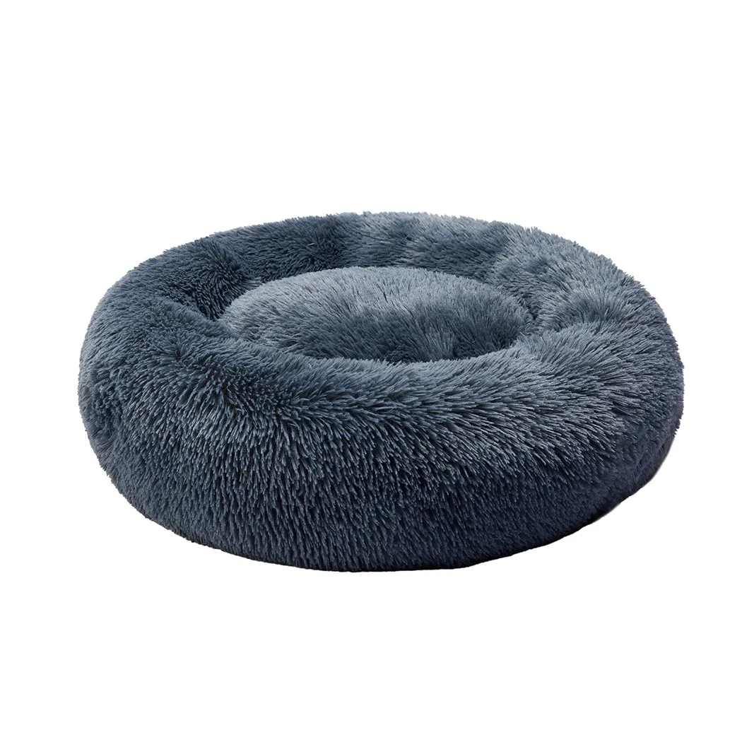 Pet Bed Cat Dog Donut Nest Calming Kennel Cave Deep Sleeping - Dark Grey 3XL