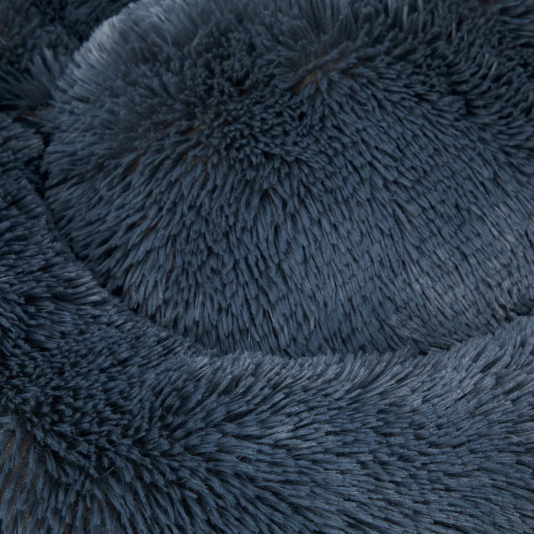 Pet Bed Cat Dog Donut Nest Calming Kennel Cave Deep Sleeping - Dark Grey 3XL