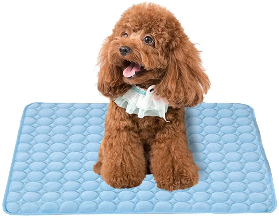 Pet Cooling Mat, Summer Cats and Dogs Kennel Bed Pad Travel Cool Cushion Pad