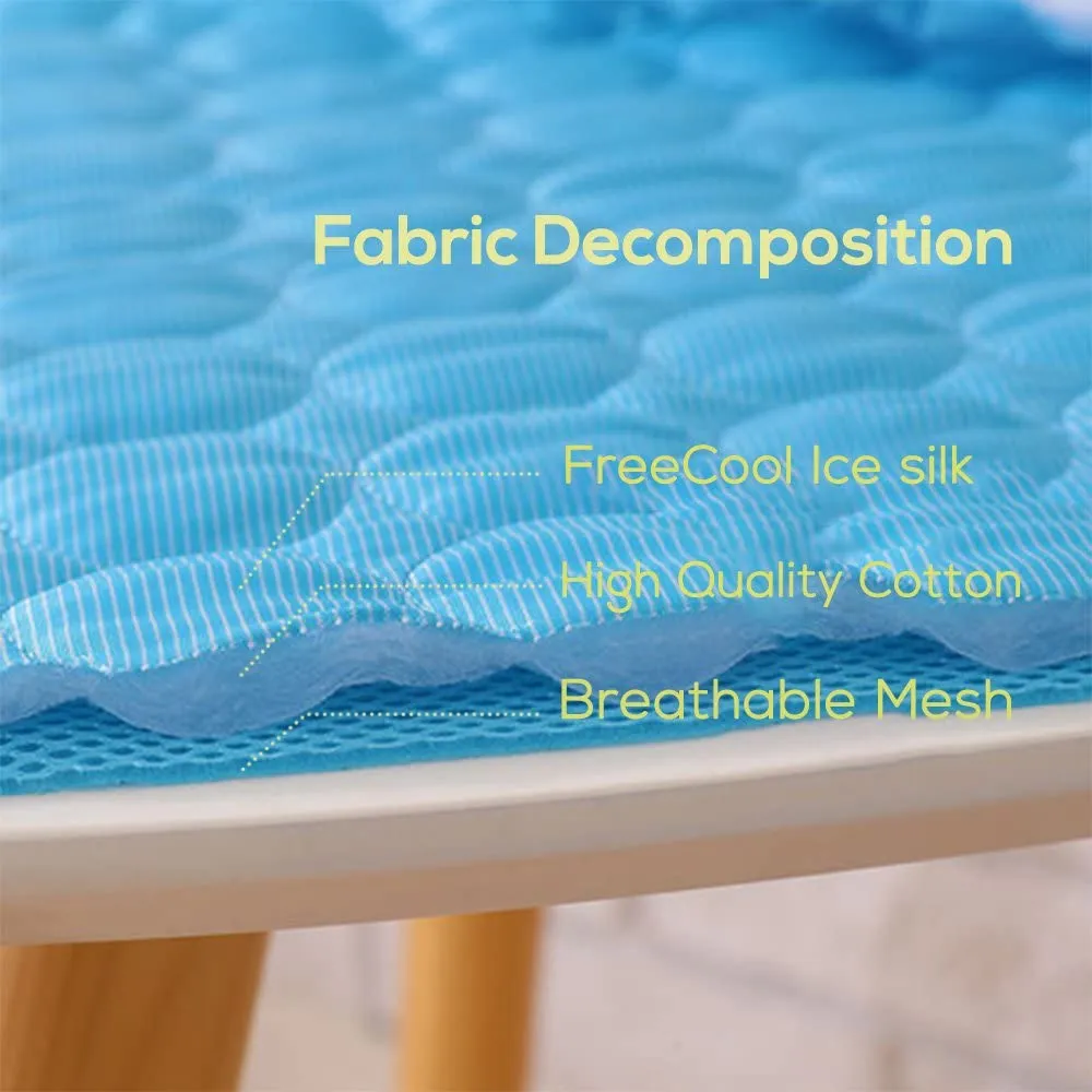 Pet Cooling Mat, Summer Cats and Dogs Kennel Bed Pad Travel Cool Cushion Pad