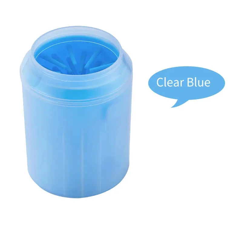 Pet Foot Wash Cup Soft Silicone Cat Paw Cleaning Cup Portable Dog Foot Cleaner