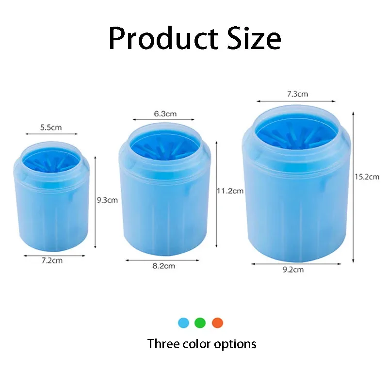 Pet Foot Wash Cup Soft Silicone Cat Paw Cleaning Cup Portable Dog Foot Cleaner