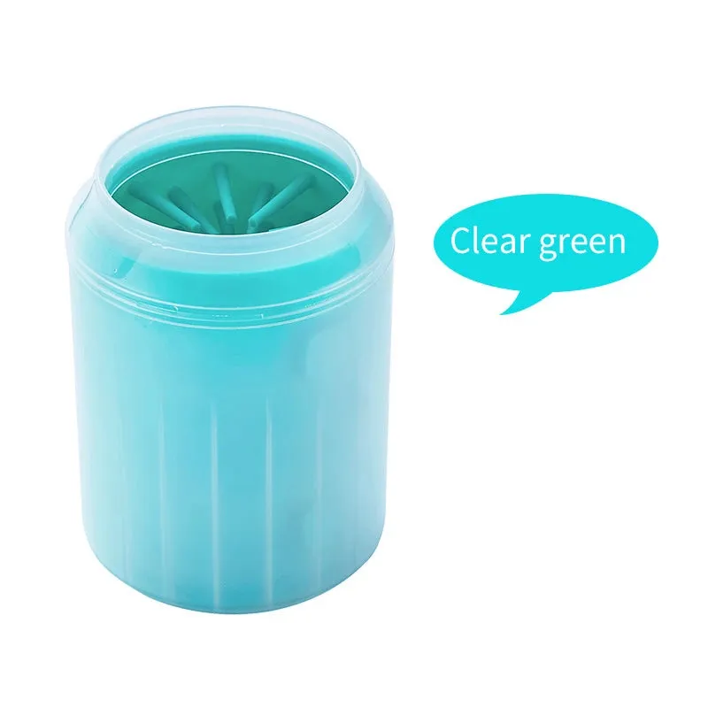 Pet Foot Wash Cup Soft Silicone Cat Paw Cleaning Cup Portable Dog Foot Cleaner