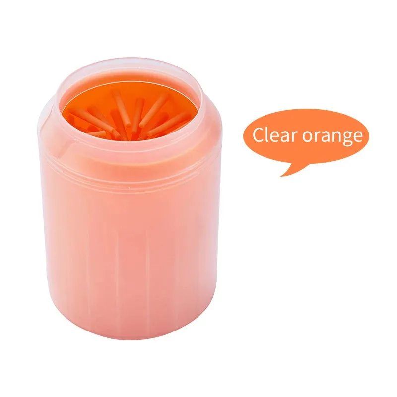 Pet Foot Wash Cup Soft Silicone Cat Paw Cleaning Cup Portable Dog Foot Cleaner