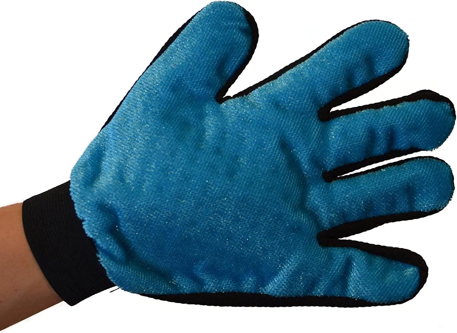 Pet Grooming Glove - For Cat, Kitten, Dog, Puppy, Rabbit, Horse - Dual Sided 2-in-1 Upgrade Version Machine Washable Enhanced Efficient Silicon Massage One-Size-Fits-All Gift Hair Deshedding Remover Mitt (Right Hand)