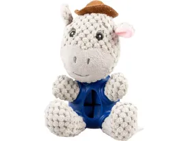Plush & rubber donkey dispenser 17x11x10cm Multicolour