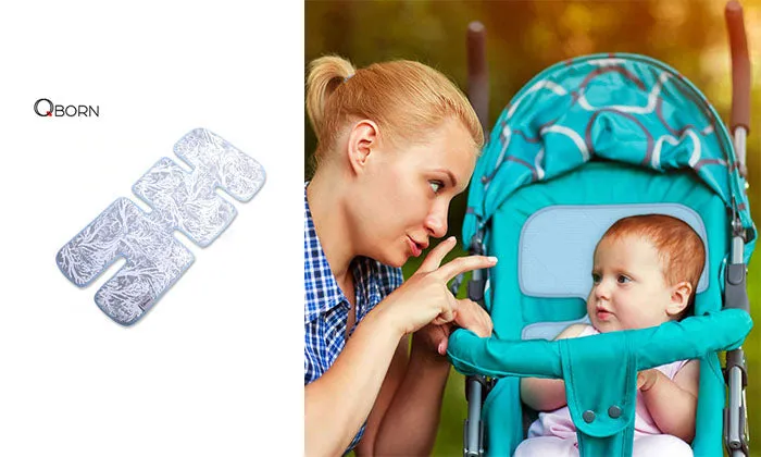 QBORN Baby Summer Ice Silk Mat - Stroller Seat Chair Cushion