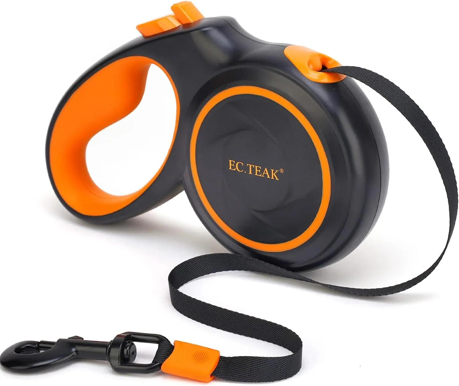 Retractable Dog Leash, Great Leash Retractable for Small/Medium/Large Dogs up to 110 lbs, Strong Nylon Tape, Tangle Free, One-Hand Brake