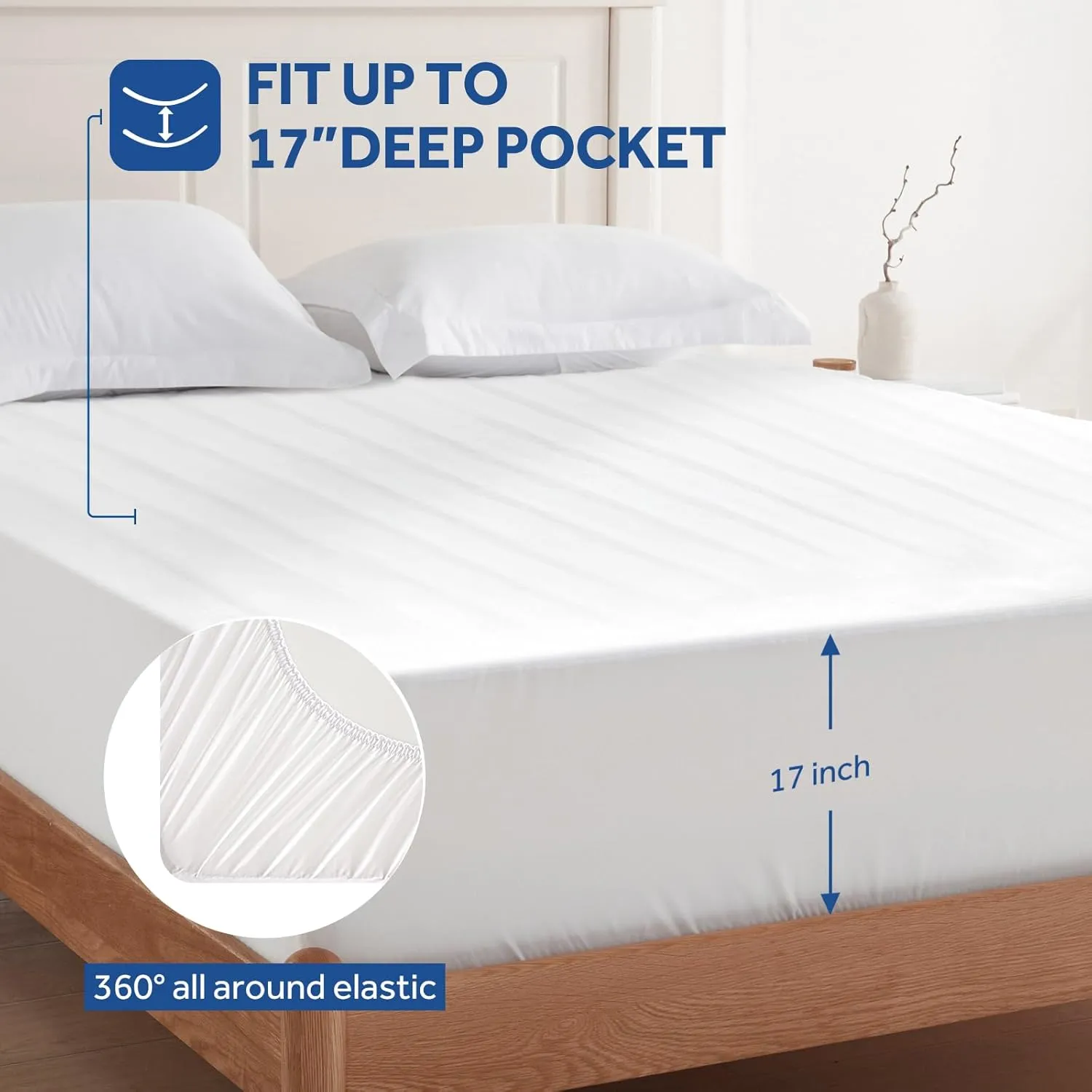 Sealy Heated Mattress Pad Queen Size 60x80 Inch with Dual Control 10 Heated Settings | Zone Heating Electric Mattress Pad | Auto Shut Off 1-9 Hours| Fit Up to 17" Deep Pocket | Machine Washable