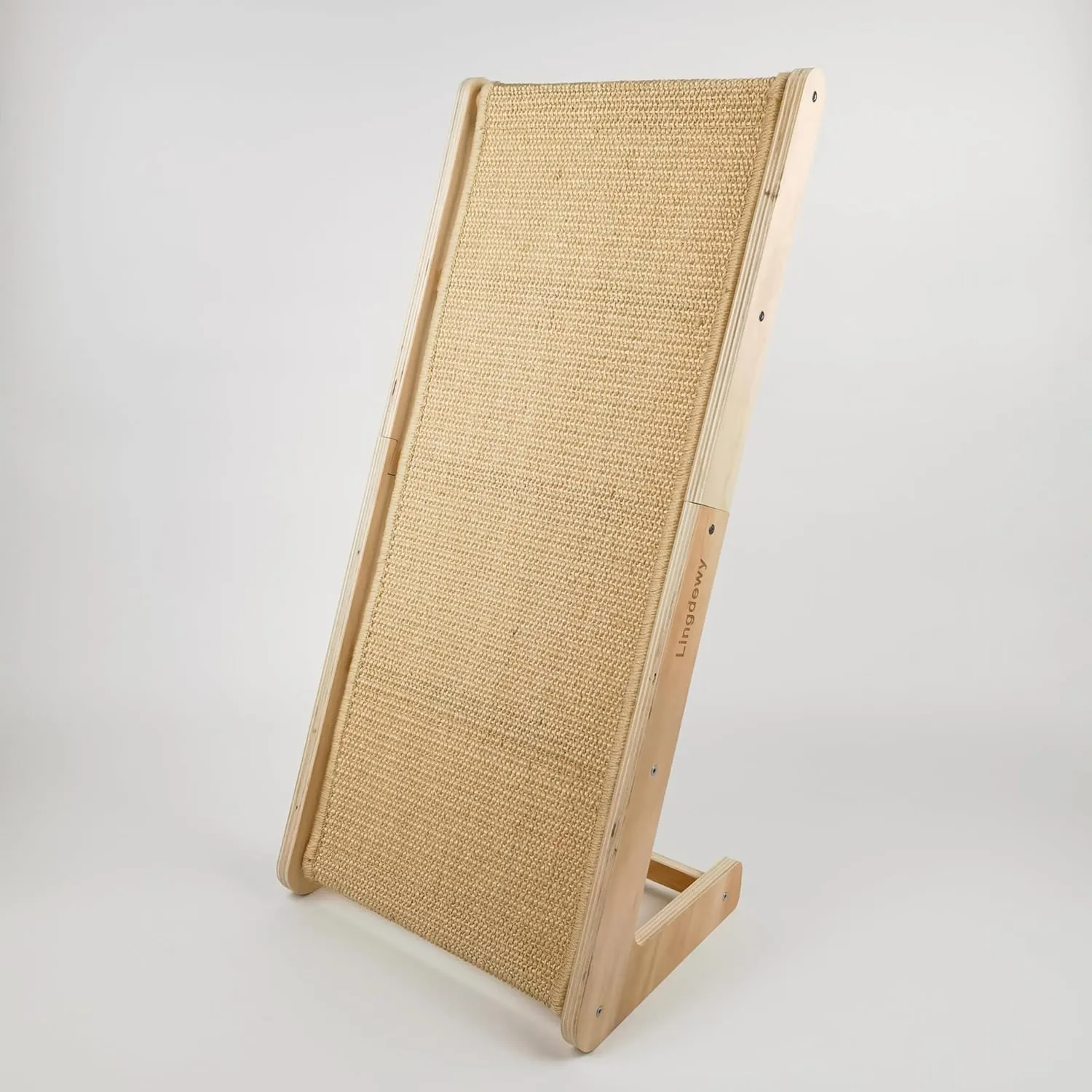 Sisal Cat Scratcher, 27.56" L Shaped Cat Scratching Board, Wall Scratchers for Indoor Cats, Durable Cat Scratch Furniture Protector