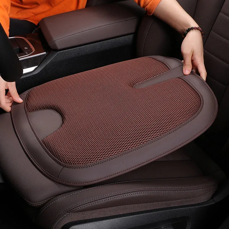 Universal Breathable Car Seat Cushion Protector - Cooling Ice Silk Front Seat Mat