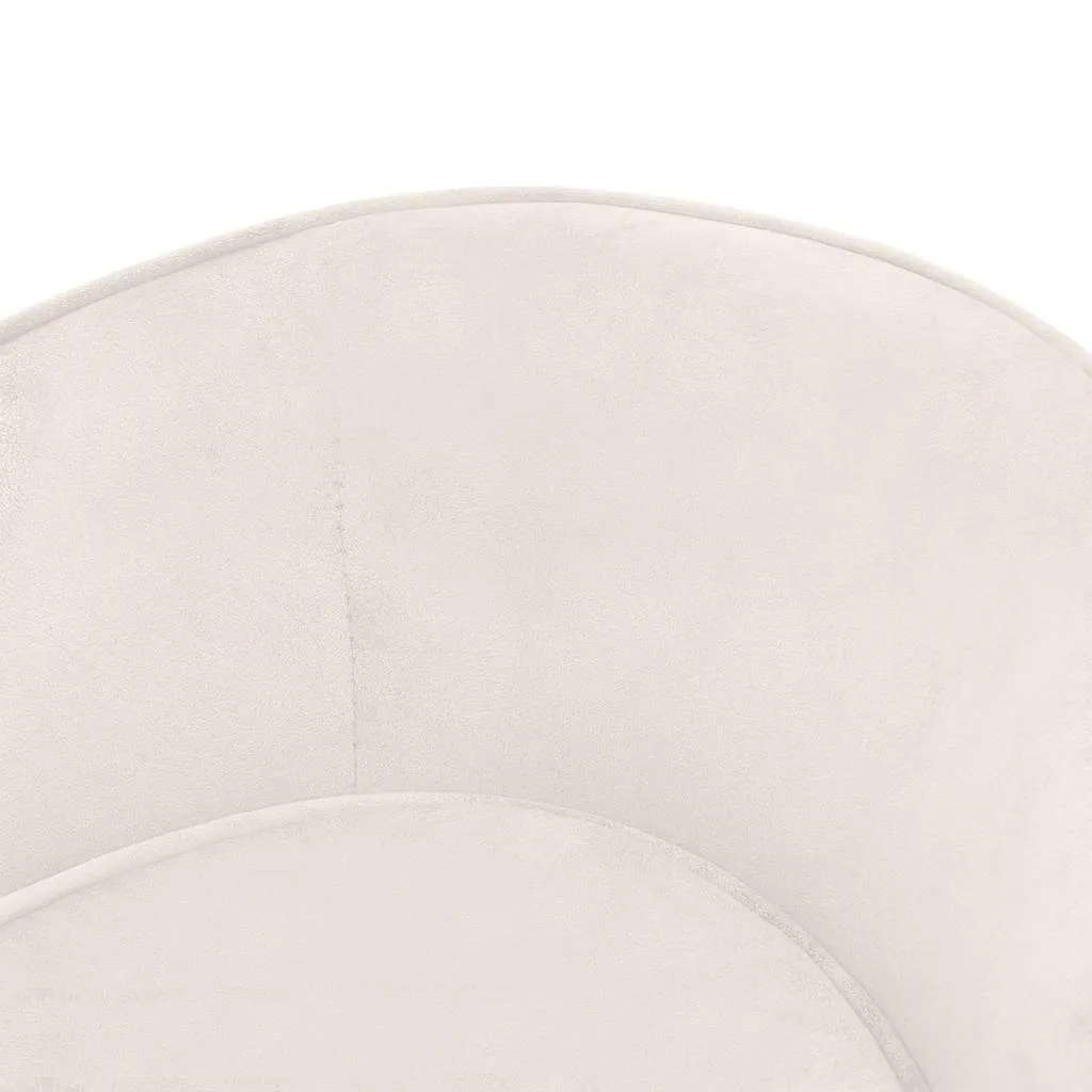 vidaXL Dog Sofa Cream 69x49x40 cm Plush
